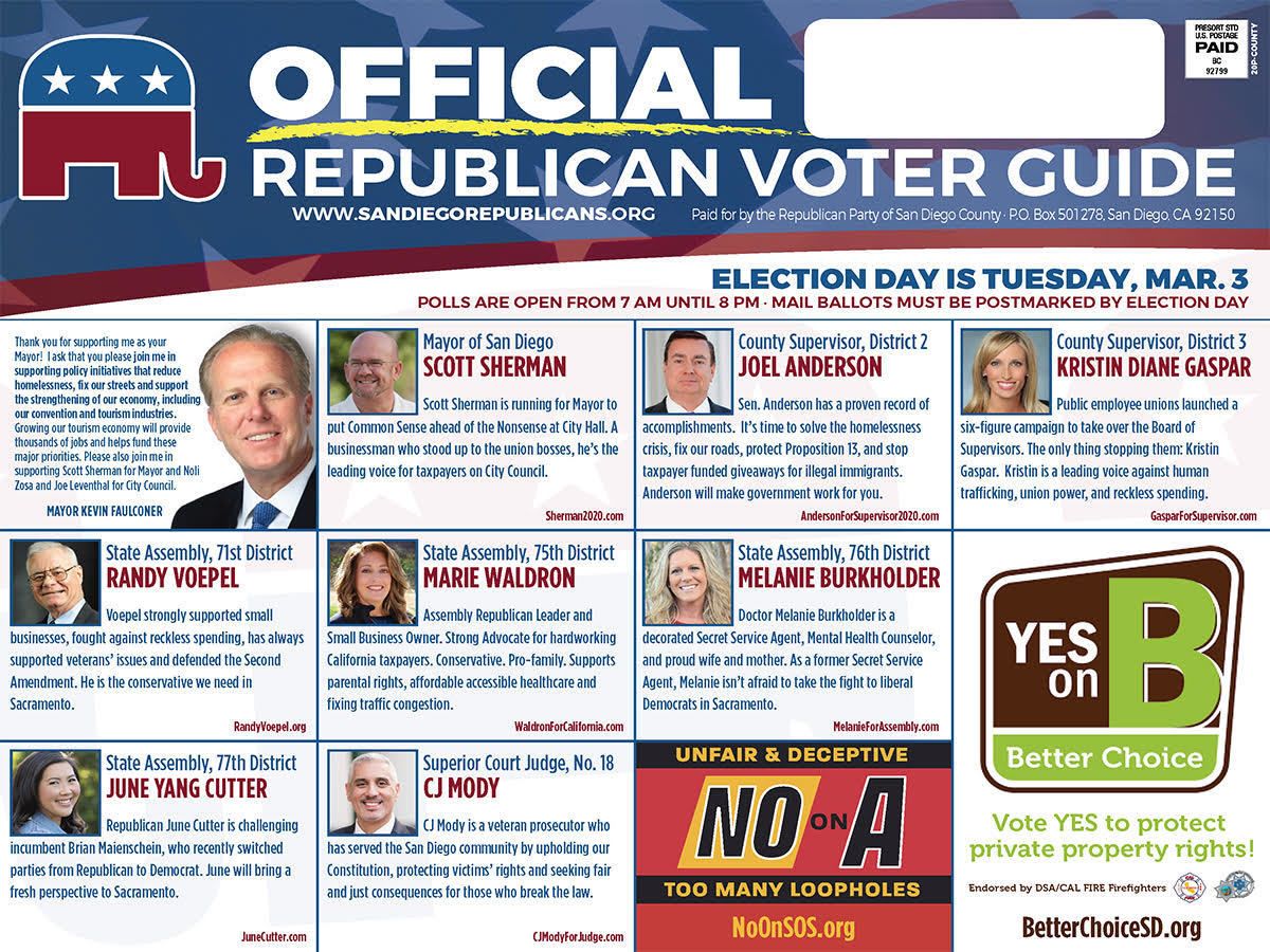 Official Voter Guide For Republicans 2561