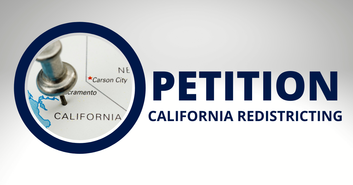 Petition  california redistricting