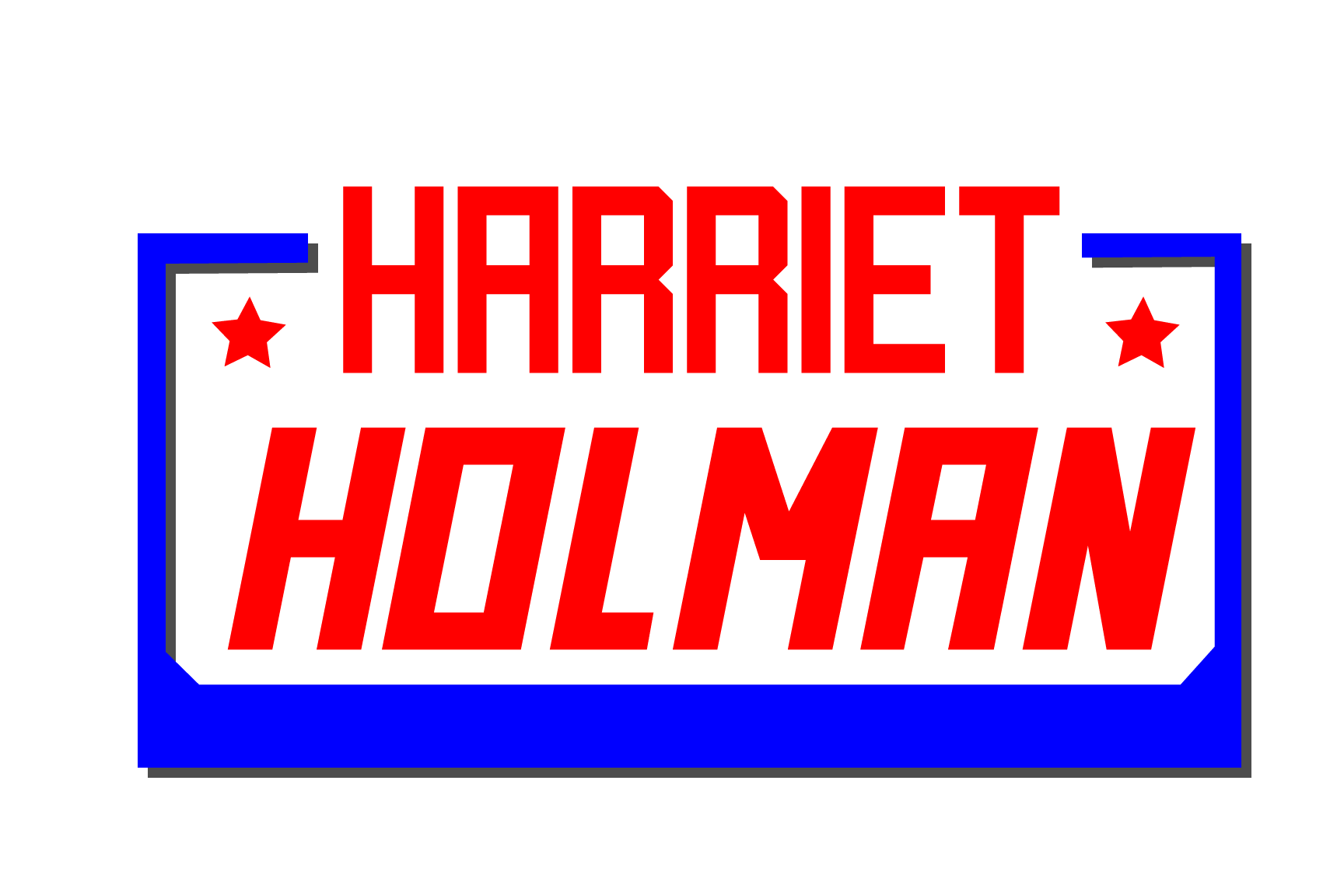 Harriet   logo  rectangle shadow