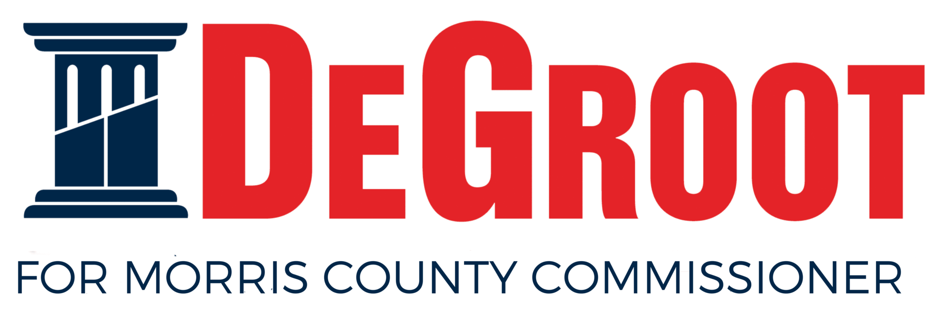 Degroot for morris county commissioner logo