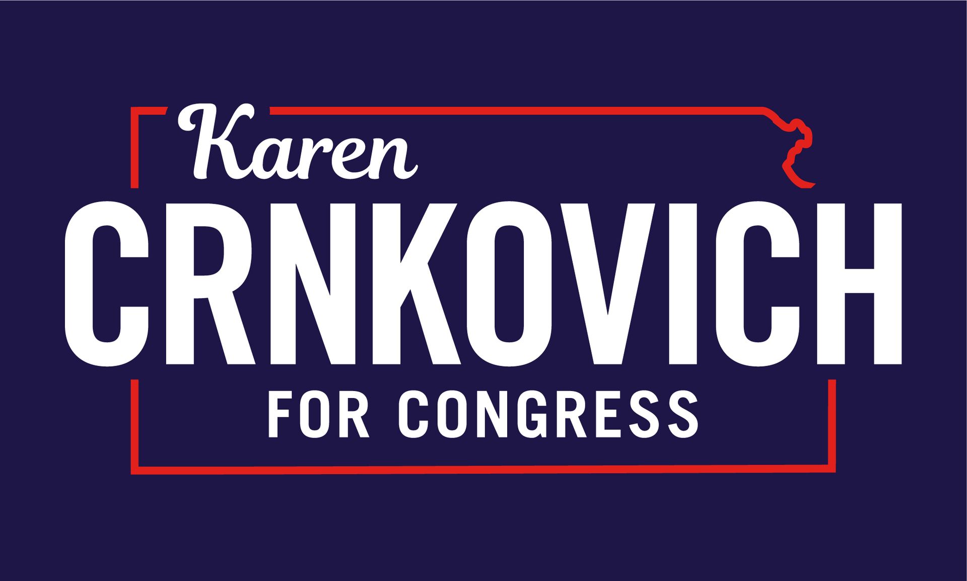 Crnkovich for congress logo 2023 blue