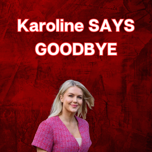 I can see Karoline Leavitt waving goodbye. 
