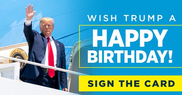Donald Trump Birthday Card : Talking Trump Birthday Card - Our Friendly Forest - Donald trump