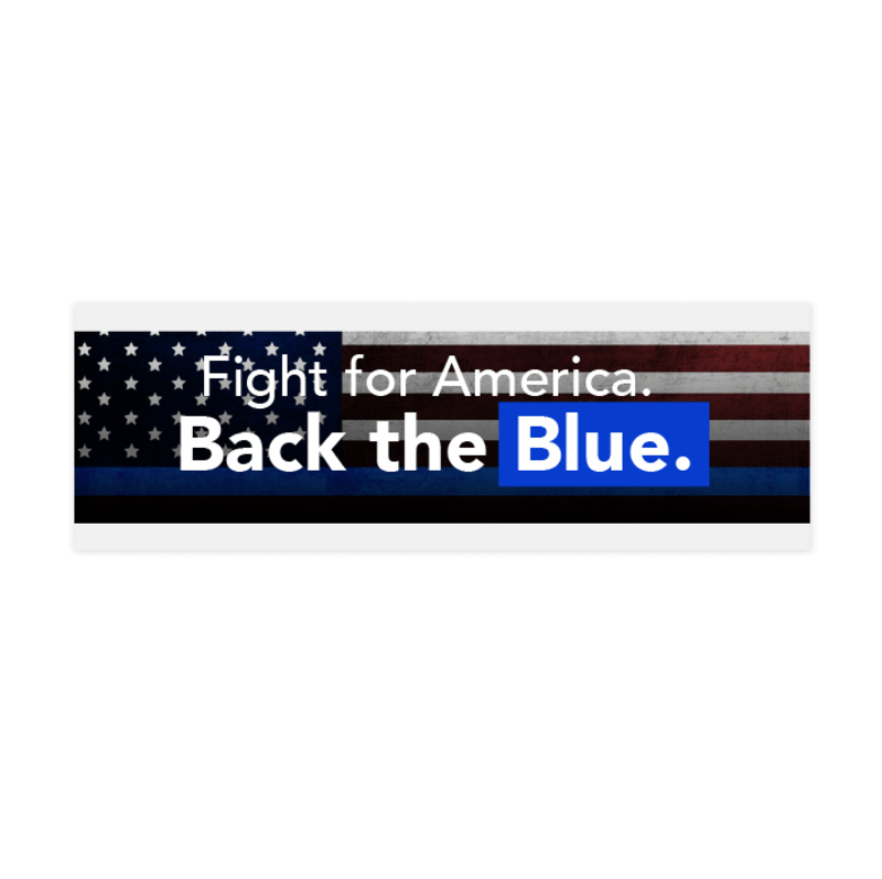 Back the 2024 blue sticker