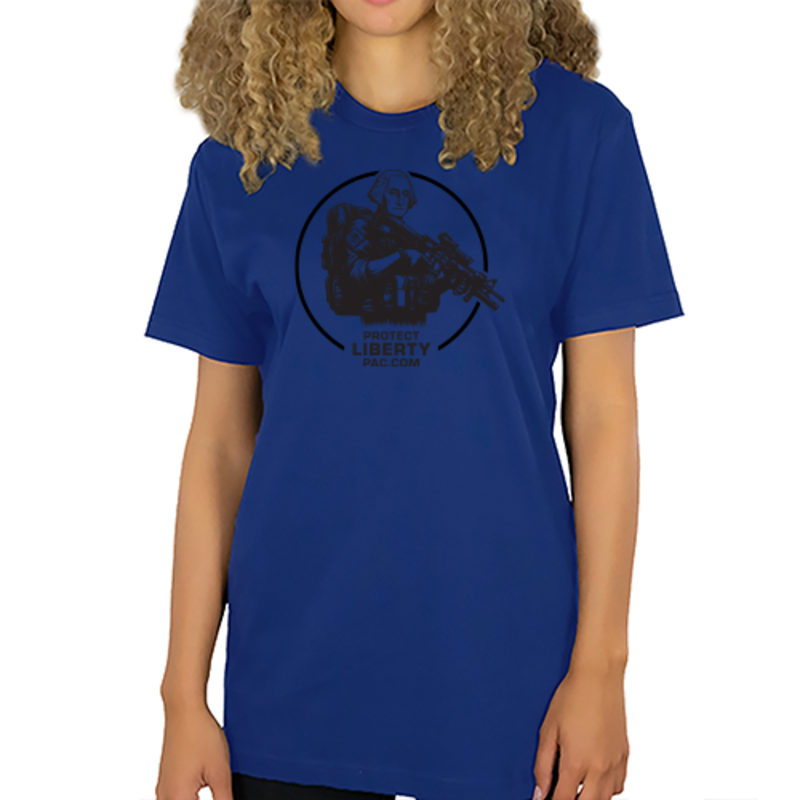 George Washington AR PAC Royal Blue Cotton T-Shirt