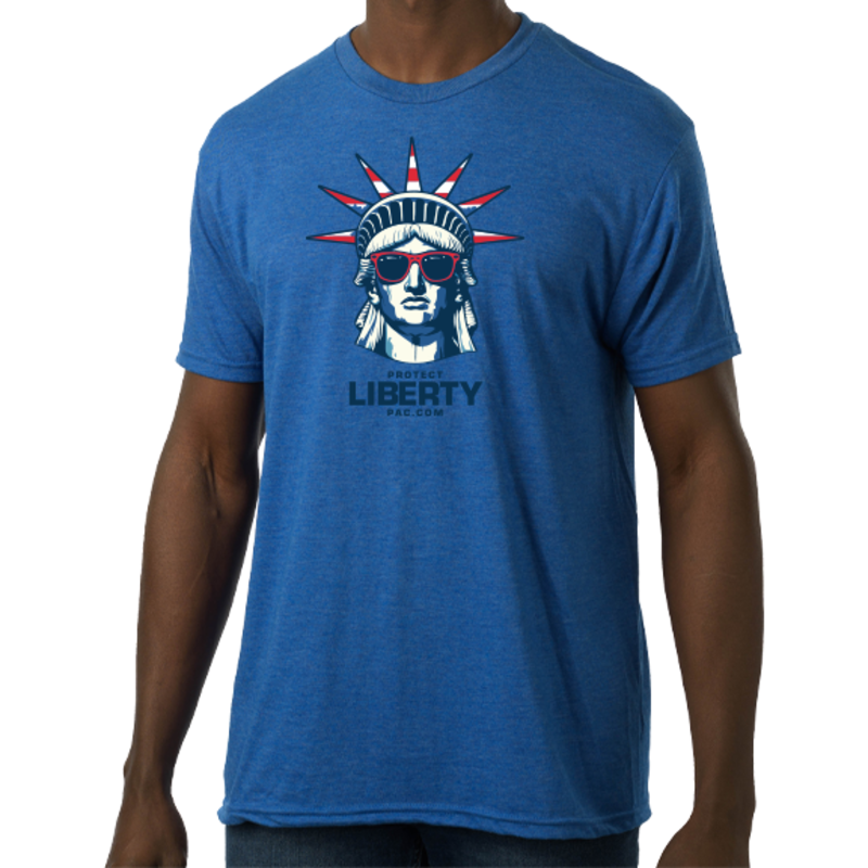 America Tri-Blend Royal Blue T-Shirt