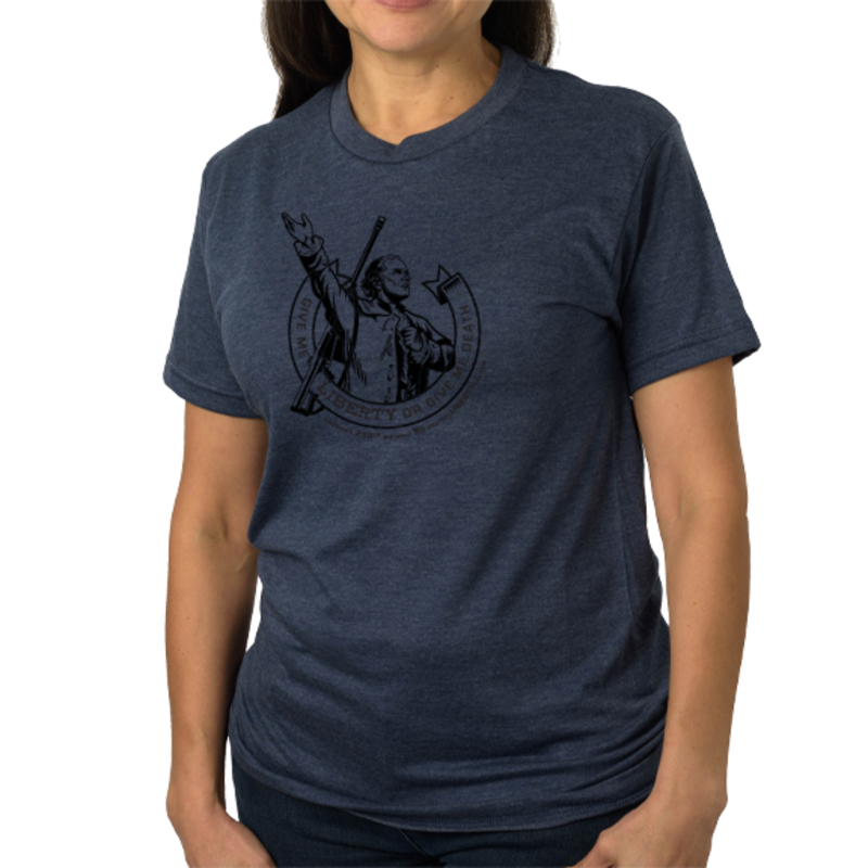 Patrick Henry "Give Me Liberty or Give Me Death" Tri-Blend Navy T-Shirt